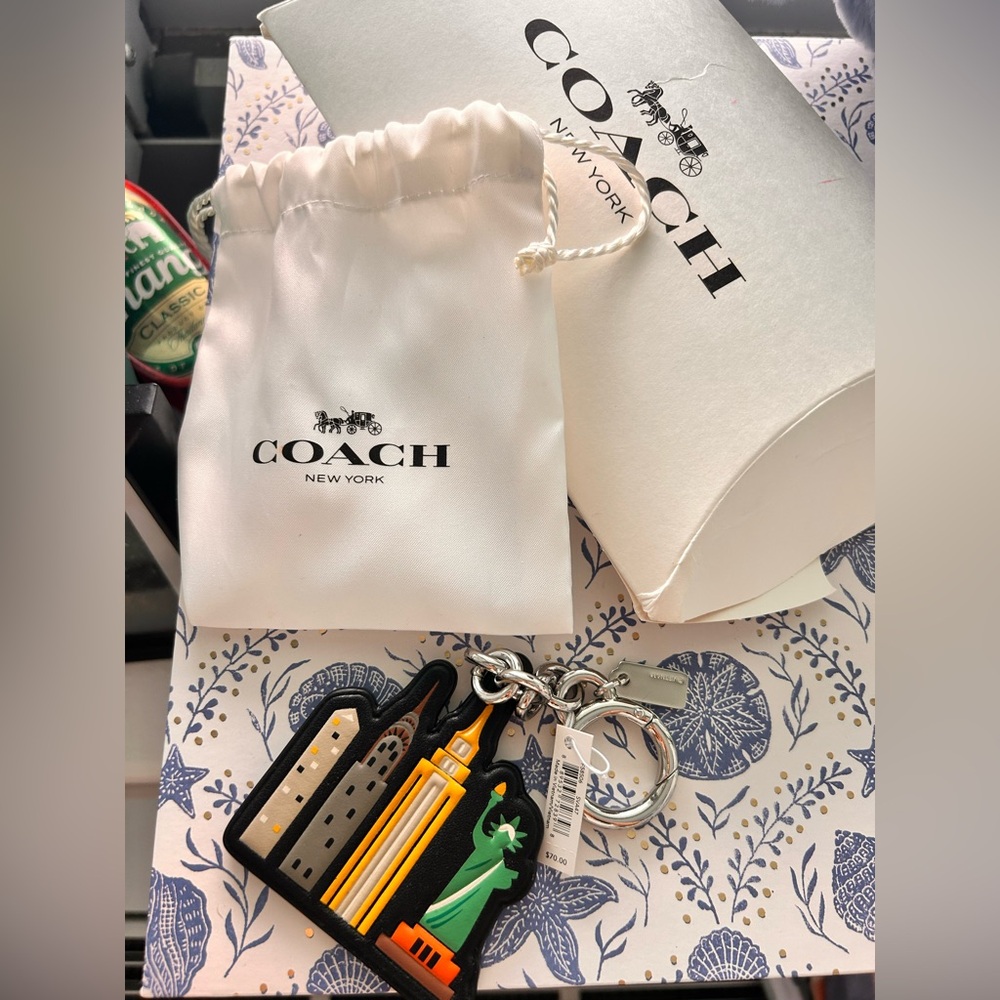 Coach New York Landmark Keychain / Bag Charm